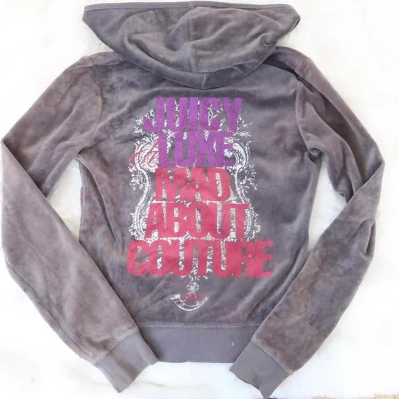 juicy couture velour hoodie - Picture 2 of 6